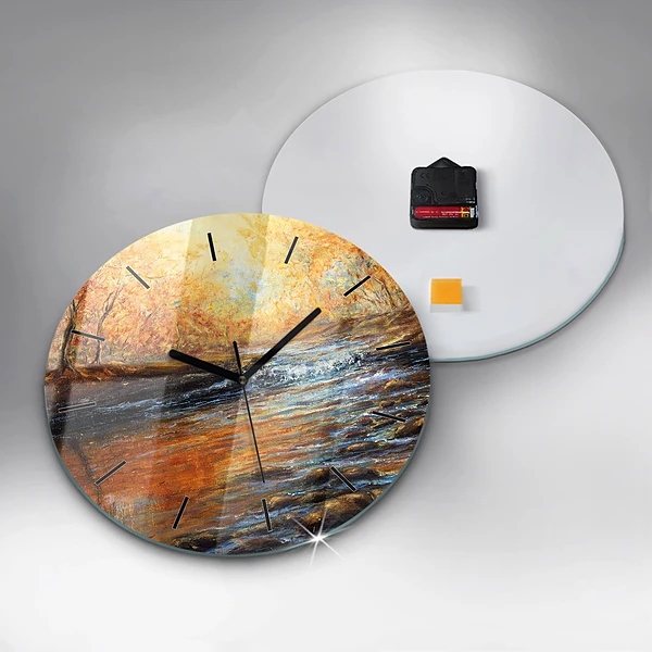 Wanduhr rund mit motiv Schöne Kunst
