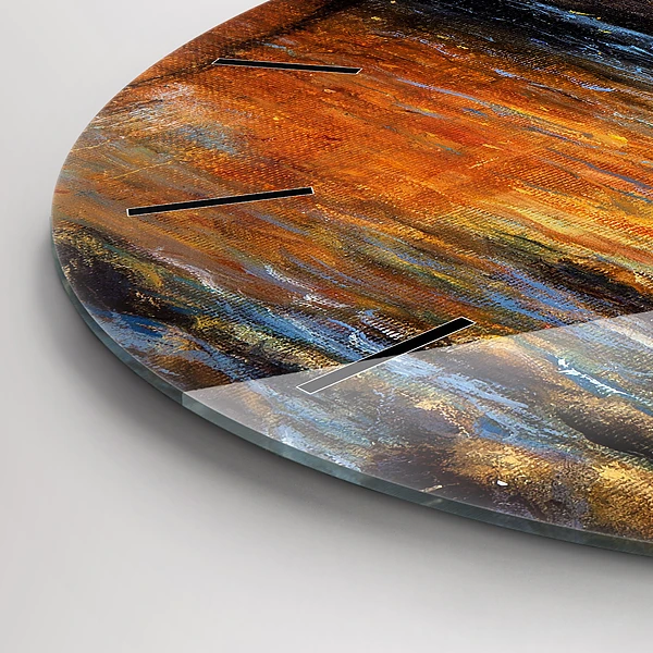 Wanduhr rund mit motiv Schöne Kunst