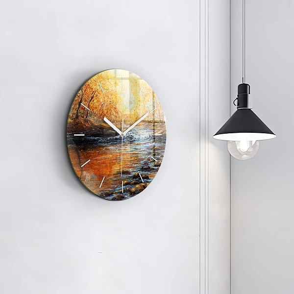 Wanduhr rund mit motiv Schöne Kunst