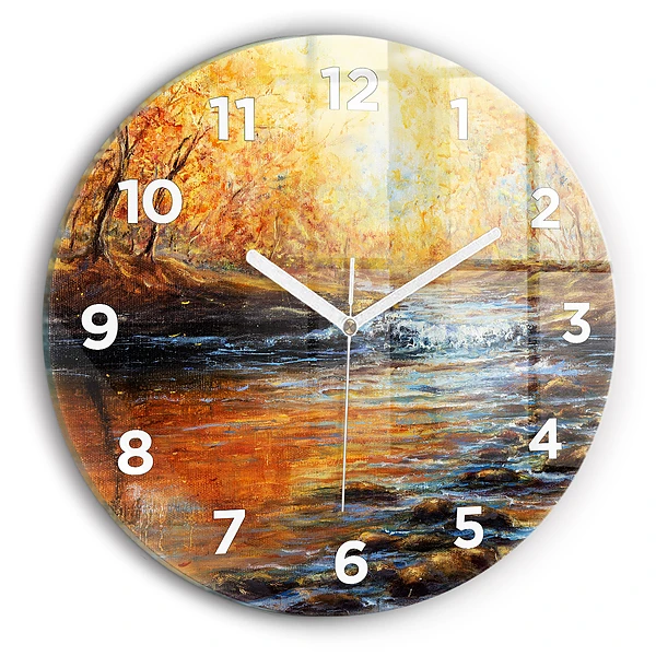Wanduhr rund mit motiv Schöne Kunst