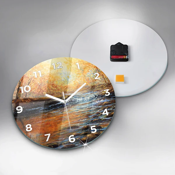 Wanduhr rund mit motiv Schöne Kunst