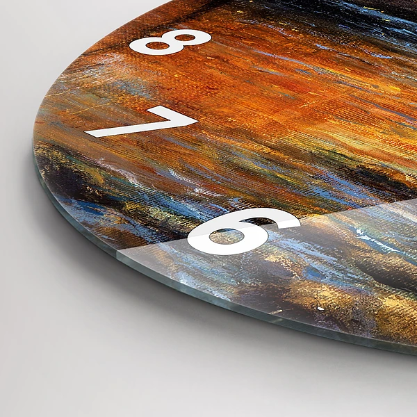 Wanduhr rund mit motiv Schöne Kunst