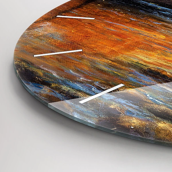 Wanduhr rund mit motiv Schöne Kunst