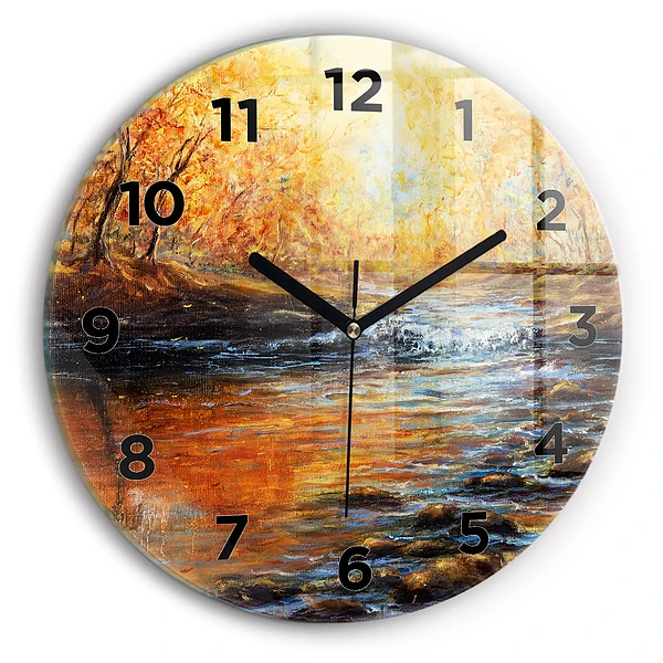 Wanduhr rund mit motiv Schöne Kunst