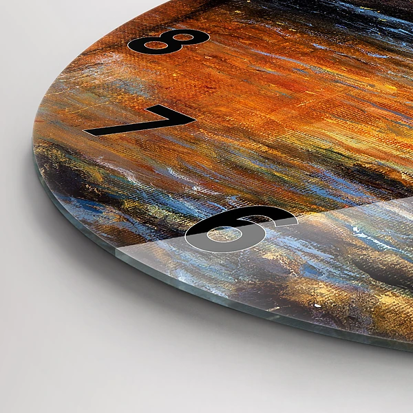 Wanduhr rund mit motiv Schöne Kunst