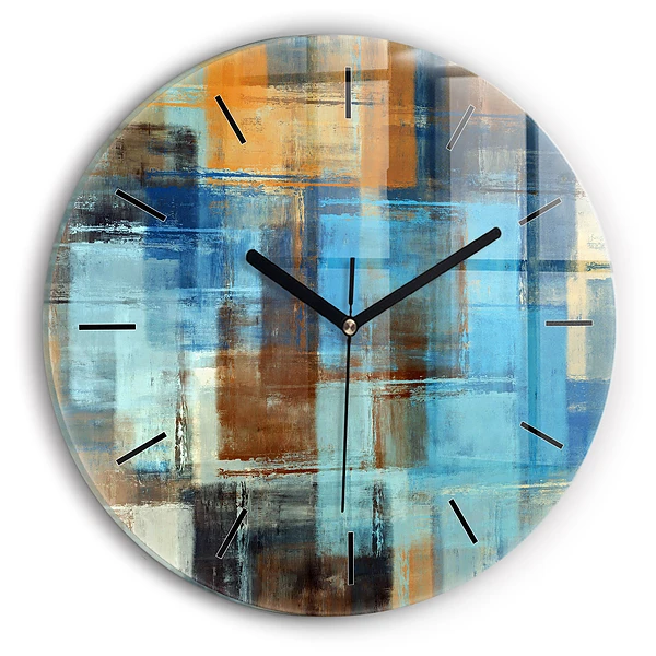 Wanduhr rund mit motiv Bunter Hintergrund - abstrakt