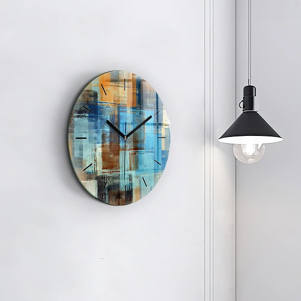 Wanduhr rund mit motiv Bunter Hintergrund - abstrakt