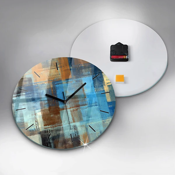 Wanduhr rund mit motiv Bunter Hintergrund - abstrakt