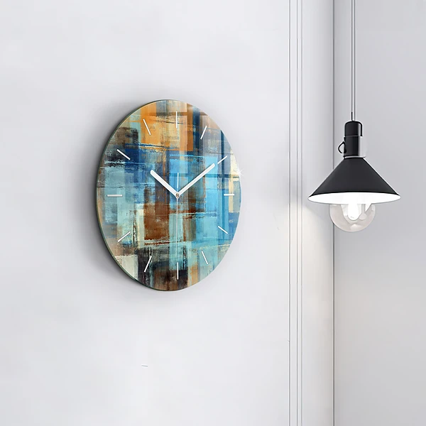 Wanduhr rund mit motiv Bunter Hintergrund - abstrakt