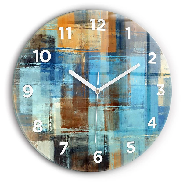 Wanduhr rund mit motiv Bunter Hintergrund - abstrakt