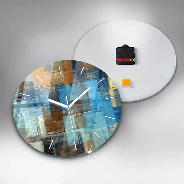 Wanduhr rund mit motiv Bunter Hintergrund - abstrakt