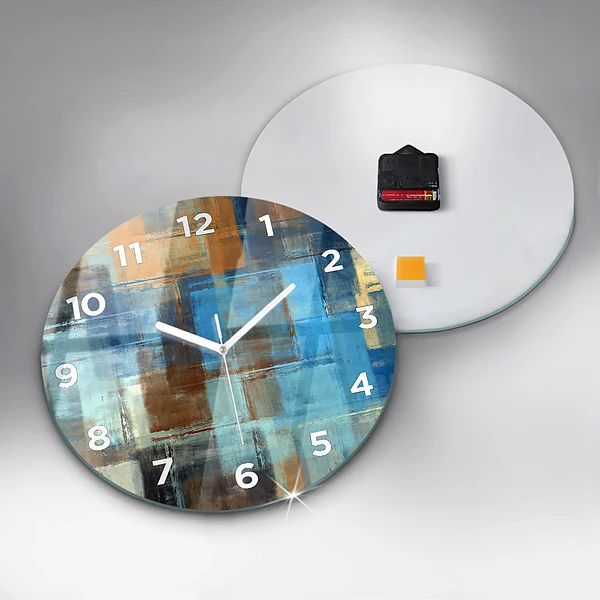 Wanduhr rund mit motiv Bunter Hintergrund - abstrakt