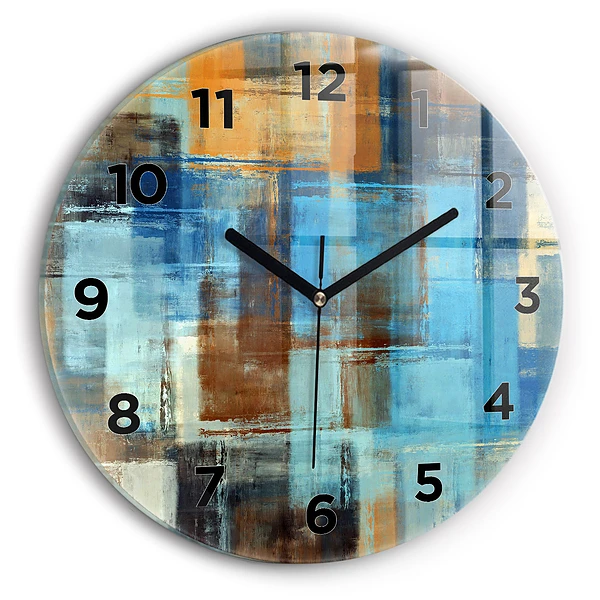 Wanduhr rund mit motiv Bunter Hintergrund - abstrakt