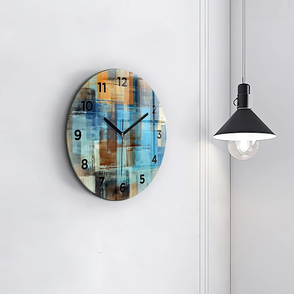 Wanduhr rund mit motiv Bunter Hintergrund - abstrakt