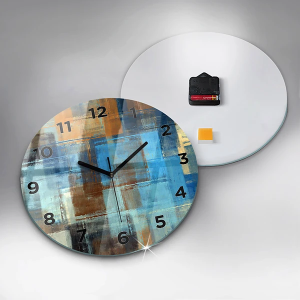 Wanduhr rund mit motiv Bunter Hintergrund - abstrakt