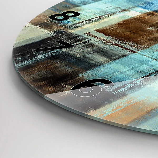 Wanduhr rund mit motiv Bunter Hintergrund - abstrakt