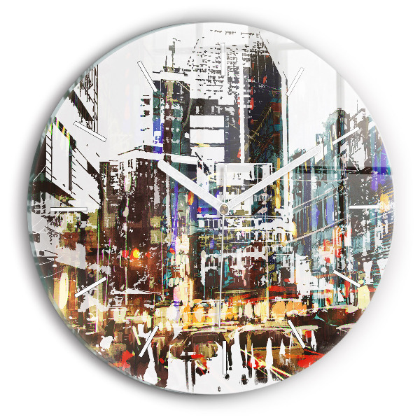 Wanduhr rund New York City