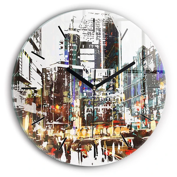 Wanduhr rund New York City