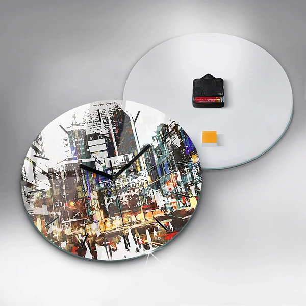 Wanduhr rund New York City