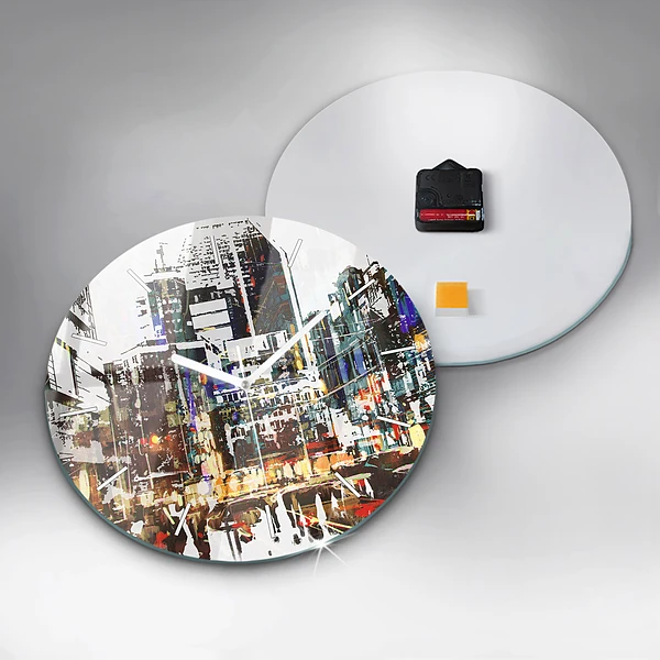 Wanduhr rund New York City