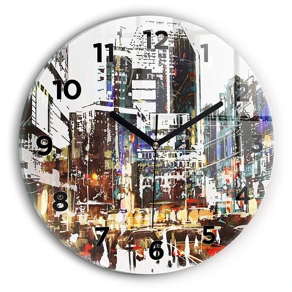 Wanduhr rund New York City