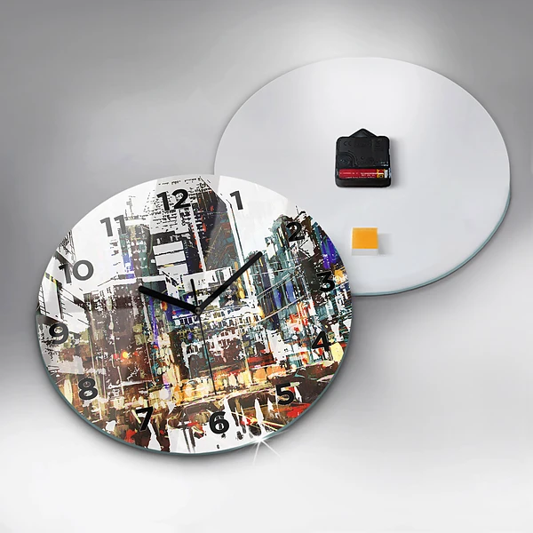 Wanduhr rund New York City