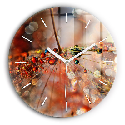 Wanduhr rund mit motiv Gebläse mit Tau