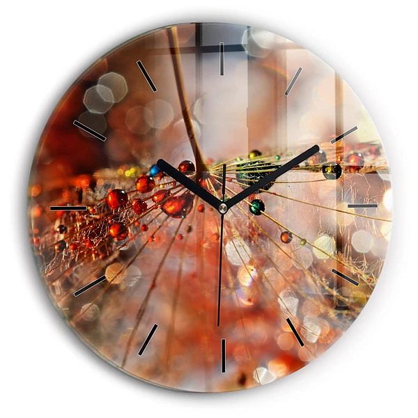 Wanduhr rund mit motiv Gebläse mit Tau