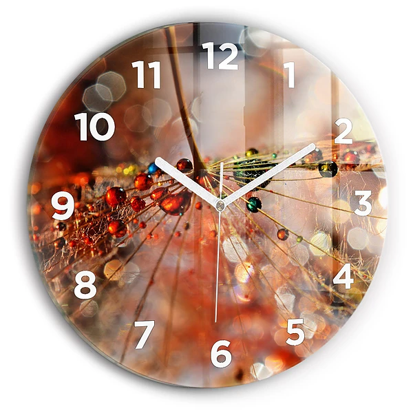 Wanduhr rund mit motiv Gebläse mit Tau