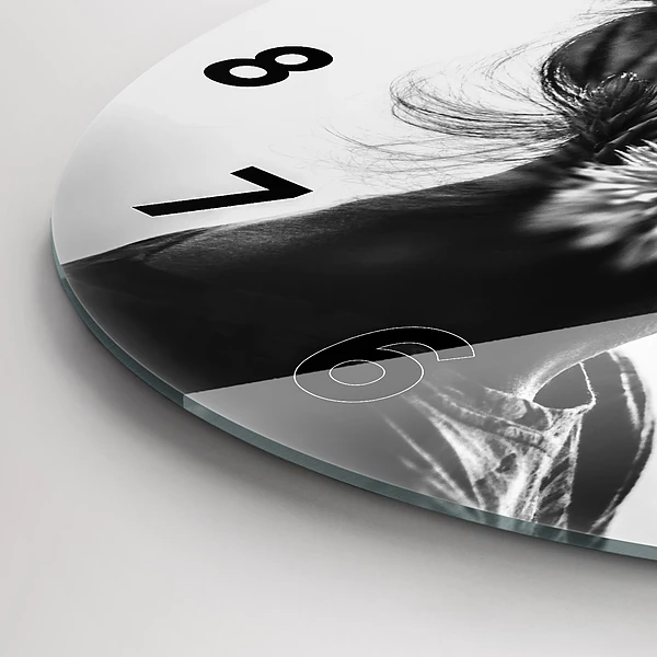 Wanduhr rund mit motiv Menschliche Empfindsamkeit des Denkens