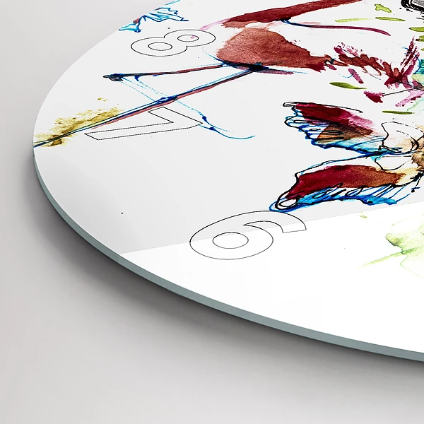 Wanduhr rund mit motiv Zoologe