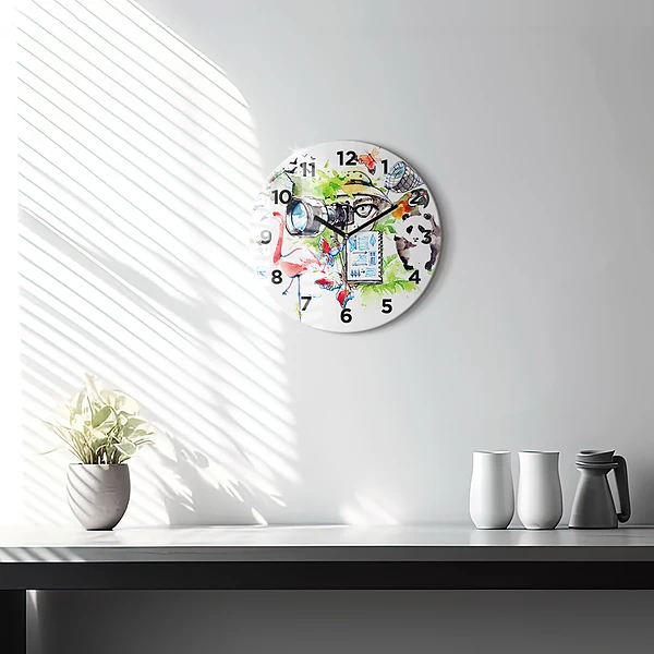 Wanduhr rund mit motiv Zoologe