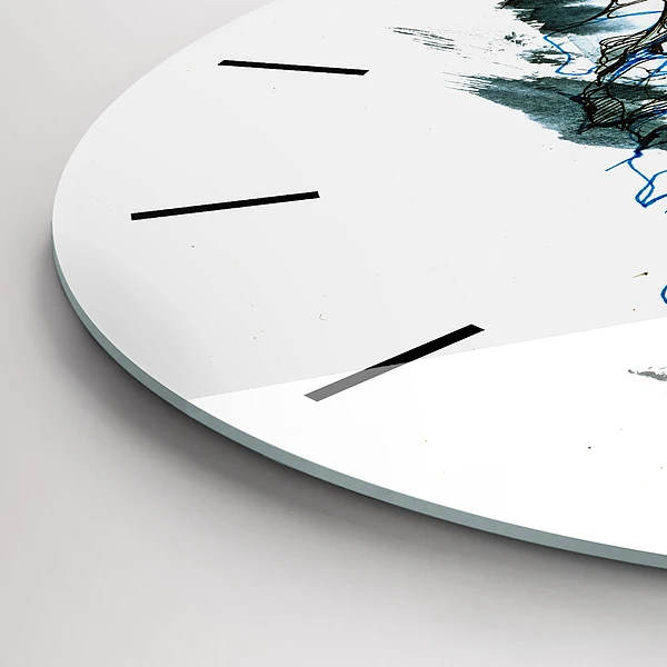Wanduhr rund mit motiv Freiheit und die Natur der Vögel