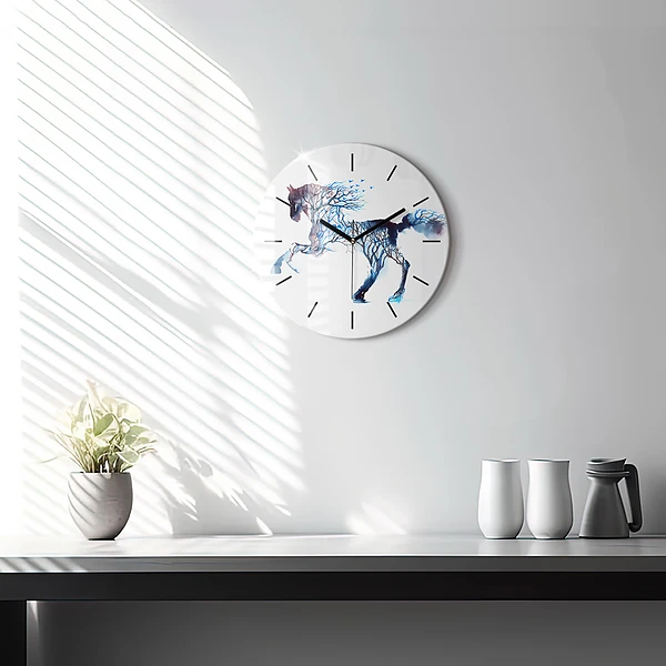 Wanduhr rund mit motiv Tier Natur Altruismus