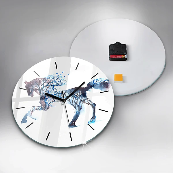 Wanduhr rund mit motiv Tier Natur Altruismus