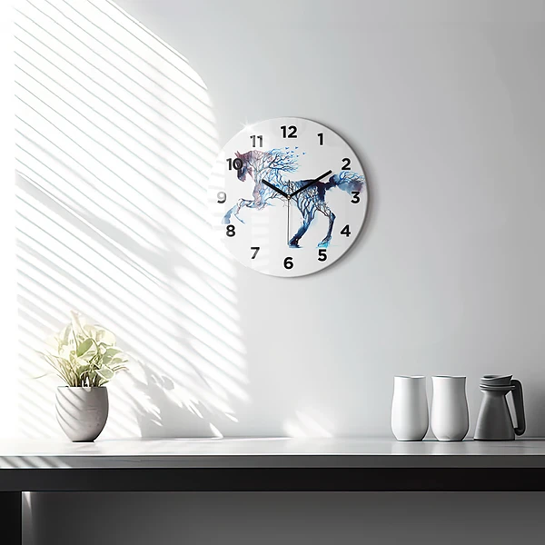Wanduhr rund mit motiv Tier Natur Altruismus
