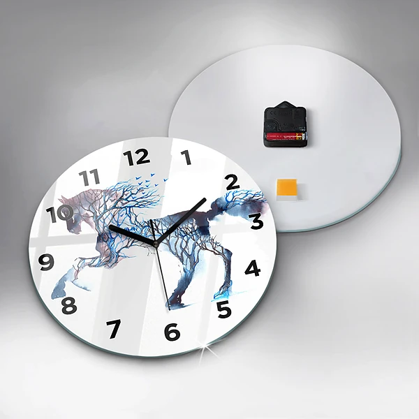 Wanduhr rund mit motiv Tier Natur Altruismus