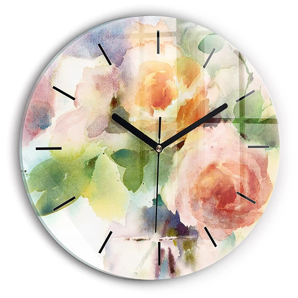 Wanduhr rund Visualisierung der Natur