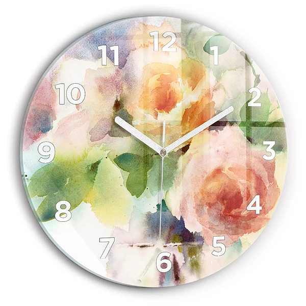 Wanduhr rund Visualisierung der Natur