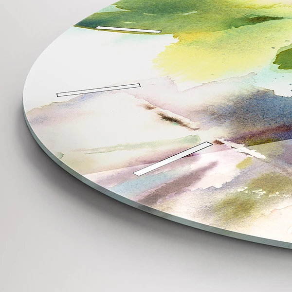 Wanduhr rund Visualisierung der Natur