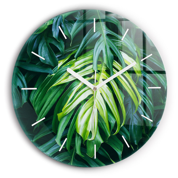 Wanduhr rund Tropische Seite der Natur