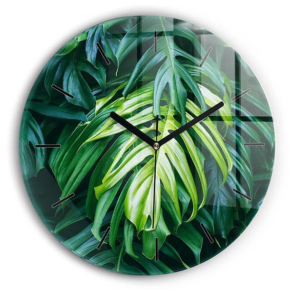 Wanduhr rund Tropische Seite der Natur
