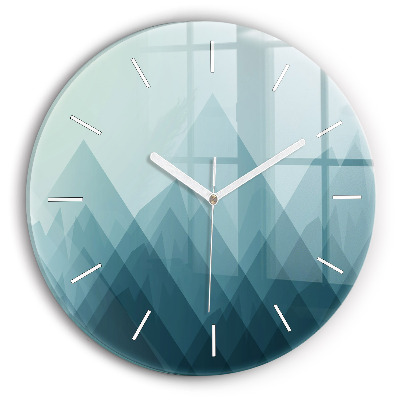 Wanduhr rund Geometrische Figuren