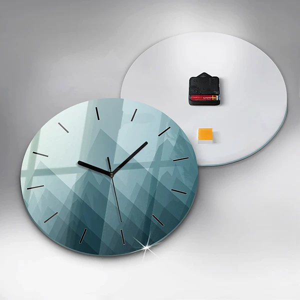 Wanduhr rund Geometrische Figuren