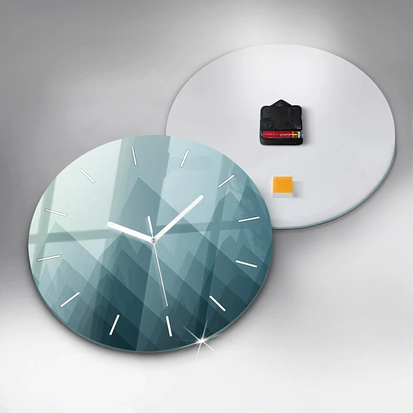 Wanduhr rund Geometrische Figuren