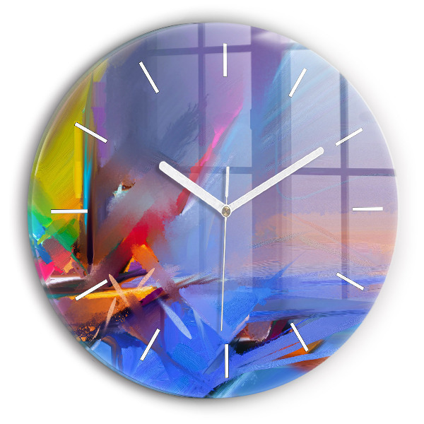 Wanduhr rund Meereslandschaft