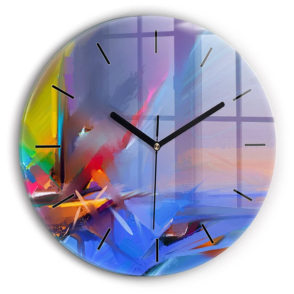 Wanduhr rund Meereslandschaft