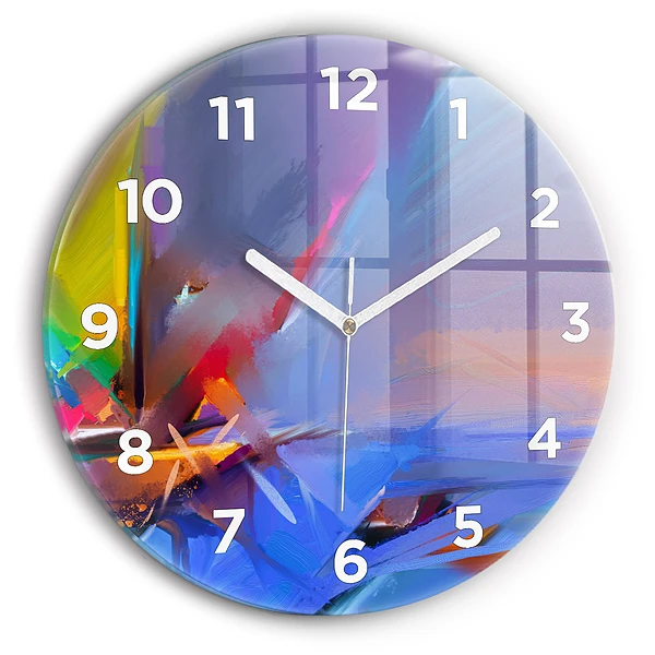 Wanduhr rund Meereslandschaft