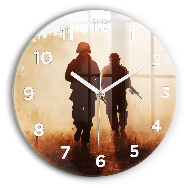 Wanduhr rund mit motiv Marines der Vereinigten Staaten
