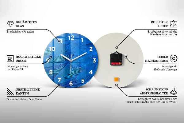 Wanduhr rund mit motiv Marines der Vereinigten Staaten
